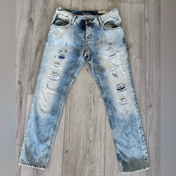 Antony Morato Sonny Light Blue Slim Jeans Distressed size 32
